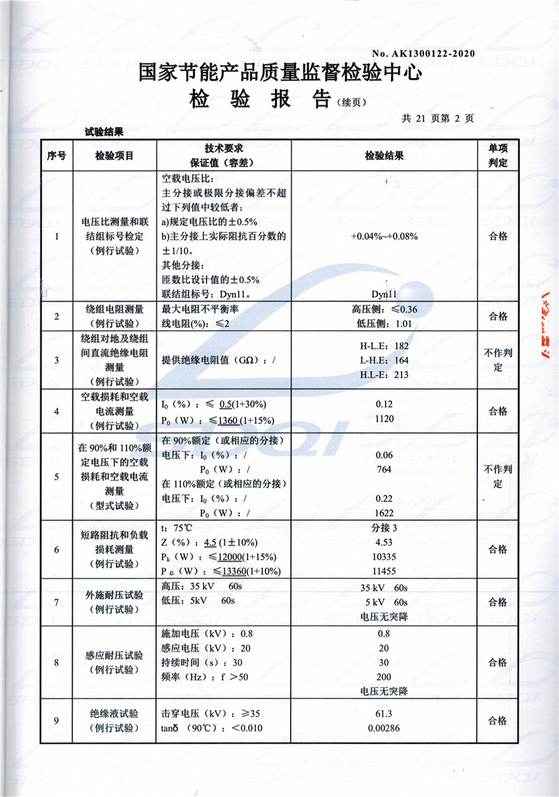 高低压试验报告-S11-1250翁源翁源翁源油浸式变压器-2.jpg